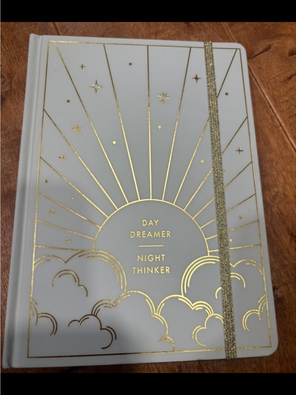 Gold-Embossed "Day Dreamer Night Thinker" cream Journal